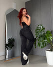 WIDE LEG ZAIRA - NEGRO TENUE