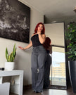 WIDE LEG ZAIRA - GRIS