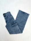 CARGO JEANS ROMA - CELESTE