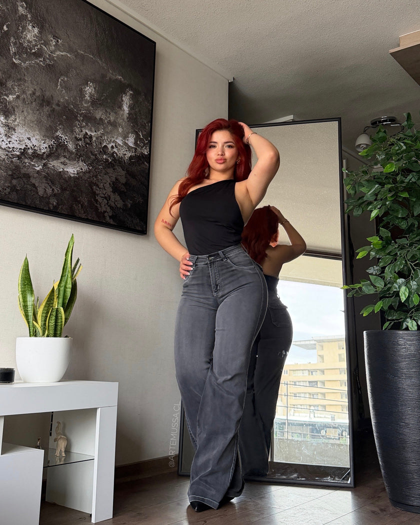 WIDE LEG ZAIRA - GRIS