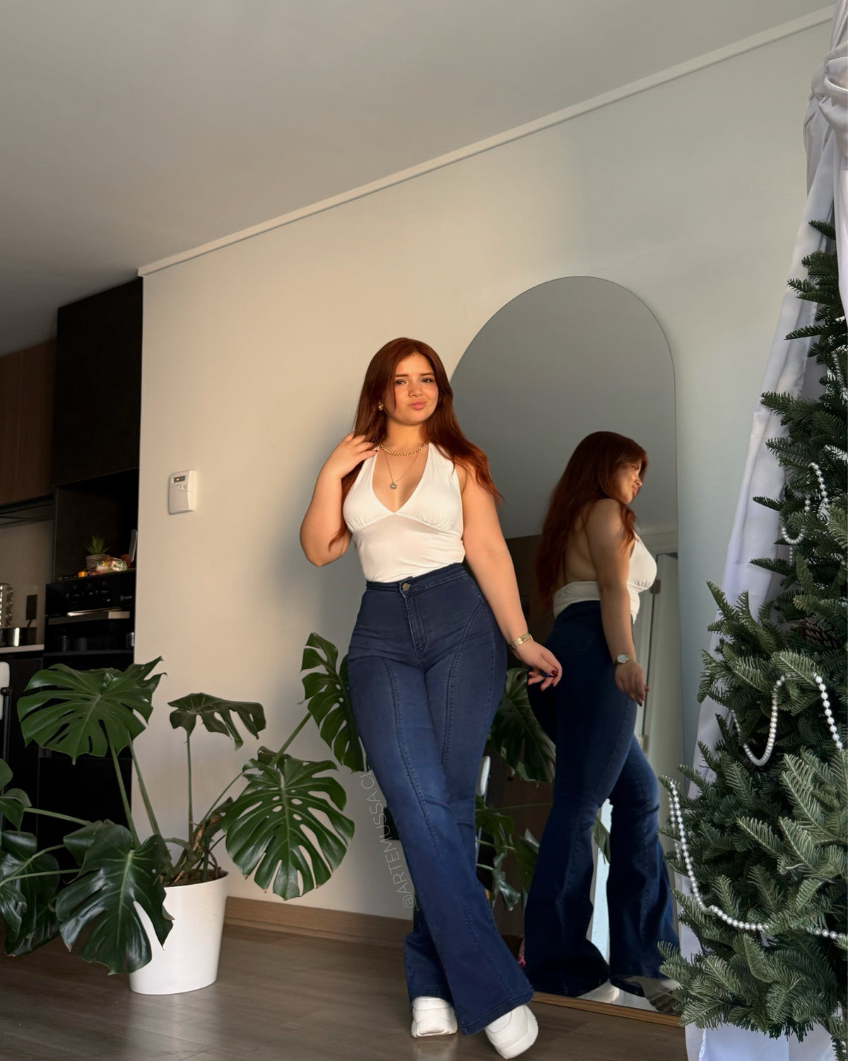 FLARE JEANS SELENE -AZUL