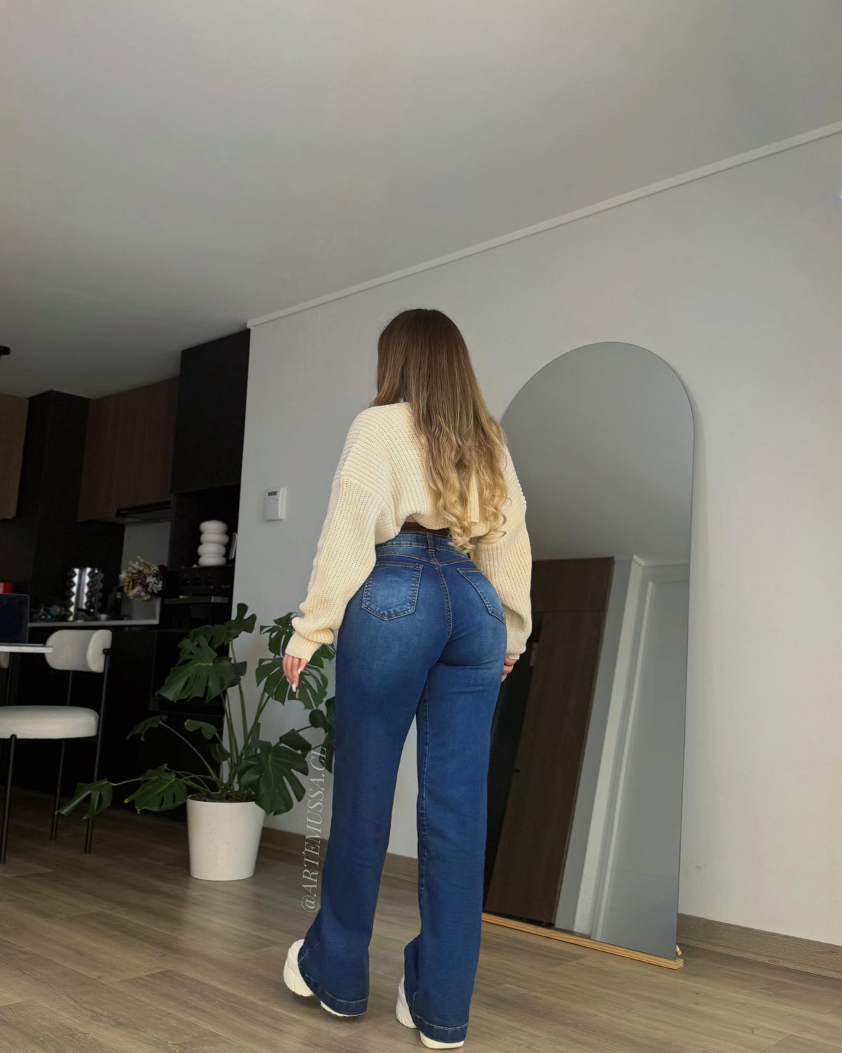 WIDE LEG VIENNA - AZUL