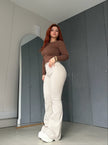 FLARE JEANS CLASSIC - BEIGE CLARO
