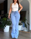 FLARE JEANS ADARA - CELESTE CIELO