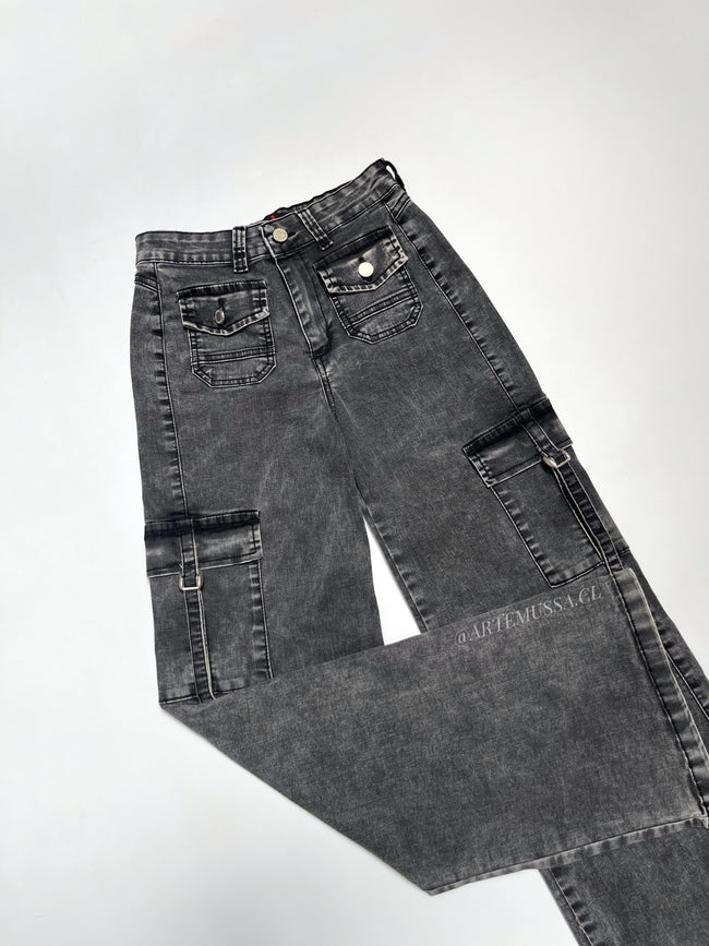 CARGO JEANS MADRID - GRIS