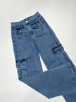 CARGO JEANS MADRID - CELESTE