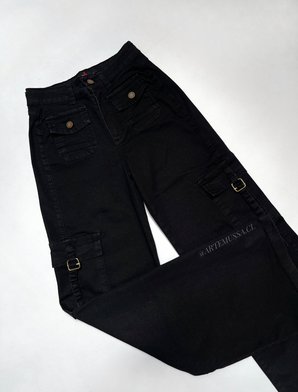 CARGO JEANS MADRID - NEGRO