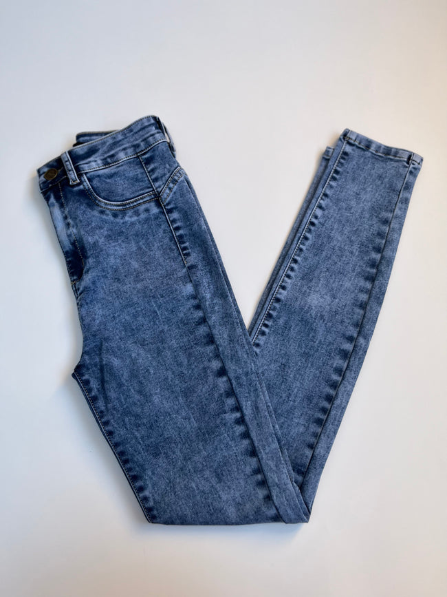 SKINNY JEANS DALAS - CELESTE JASPEADO