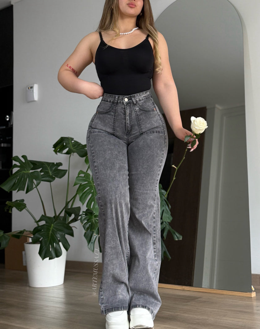 WIDE LEG GRECIA - GRIS