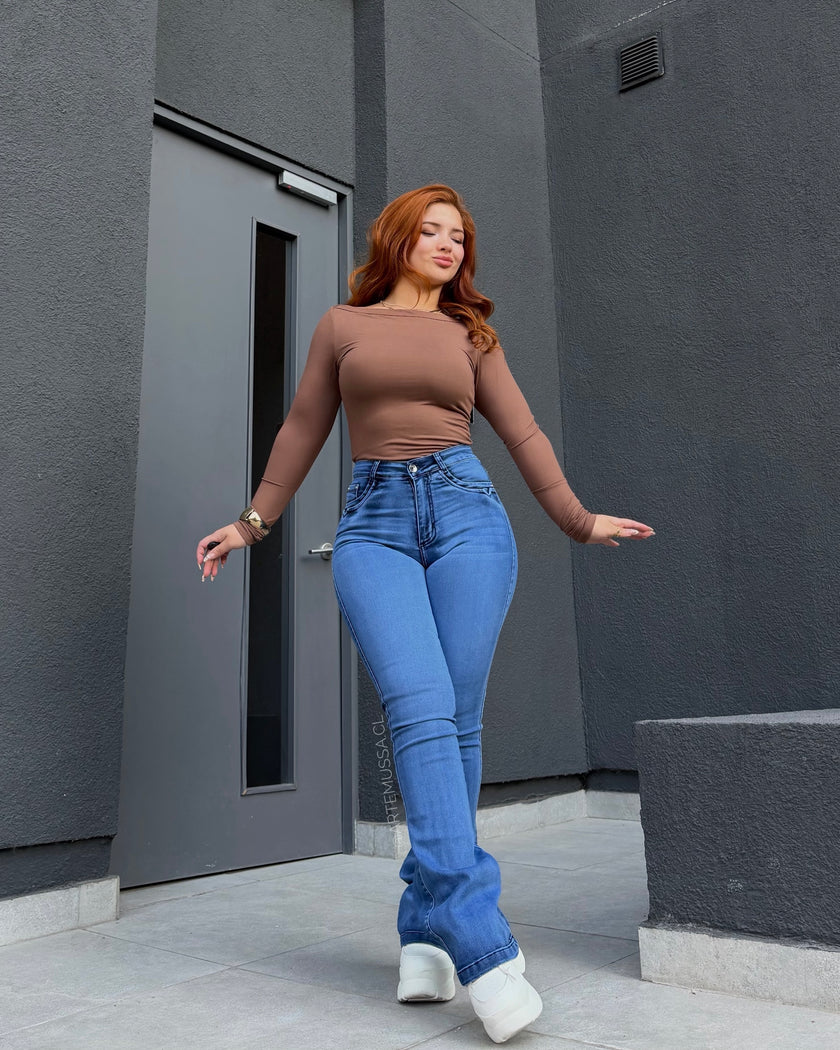 FLARE JEANS BARCELONA - CELESTE