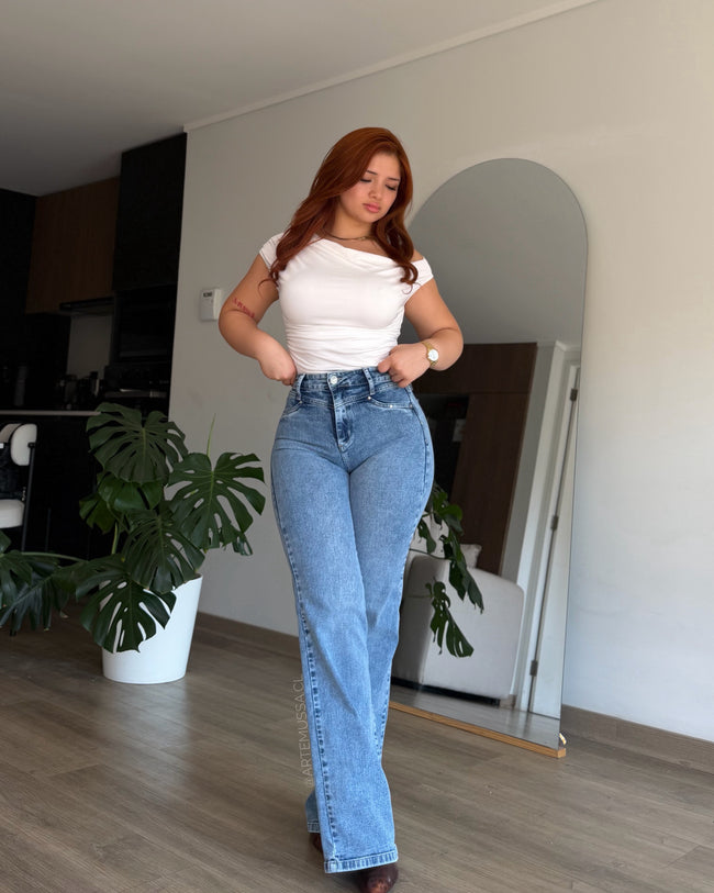 WIDE LEG BEVERLY - CELESTE