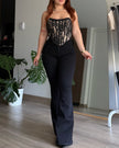 FLARE JEANS CLASSIC - NEGRO