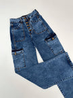CARGO JEANS SANTORINI - CELESTE OSCURO