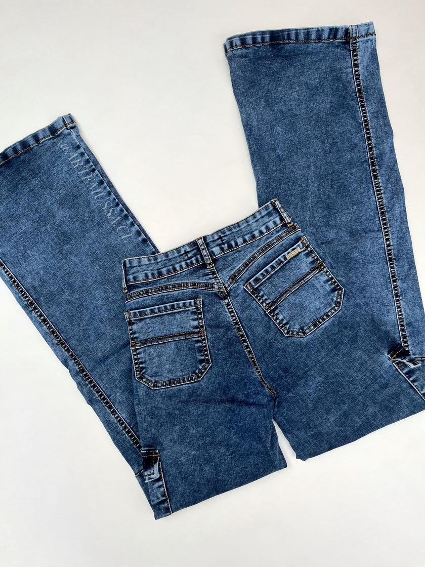 CARGO JEANS SANTORINI - CELESTE OSCURO