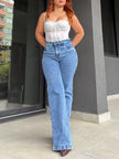 WIDE LEG MUSSA - CELESTE