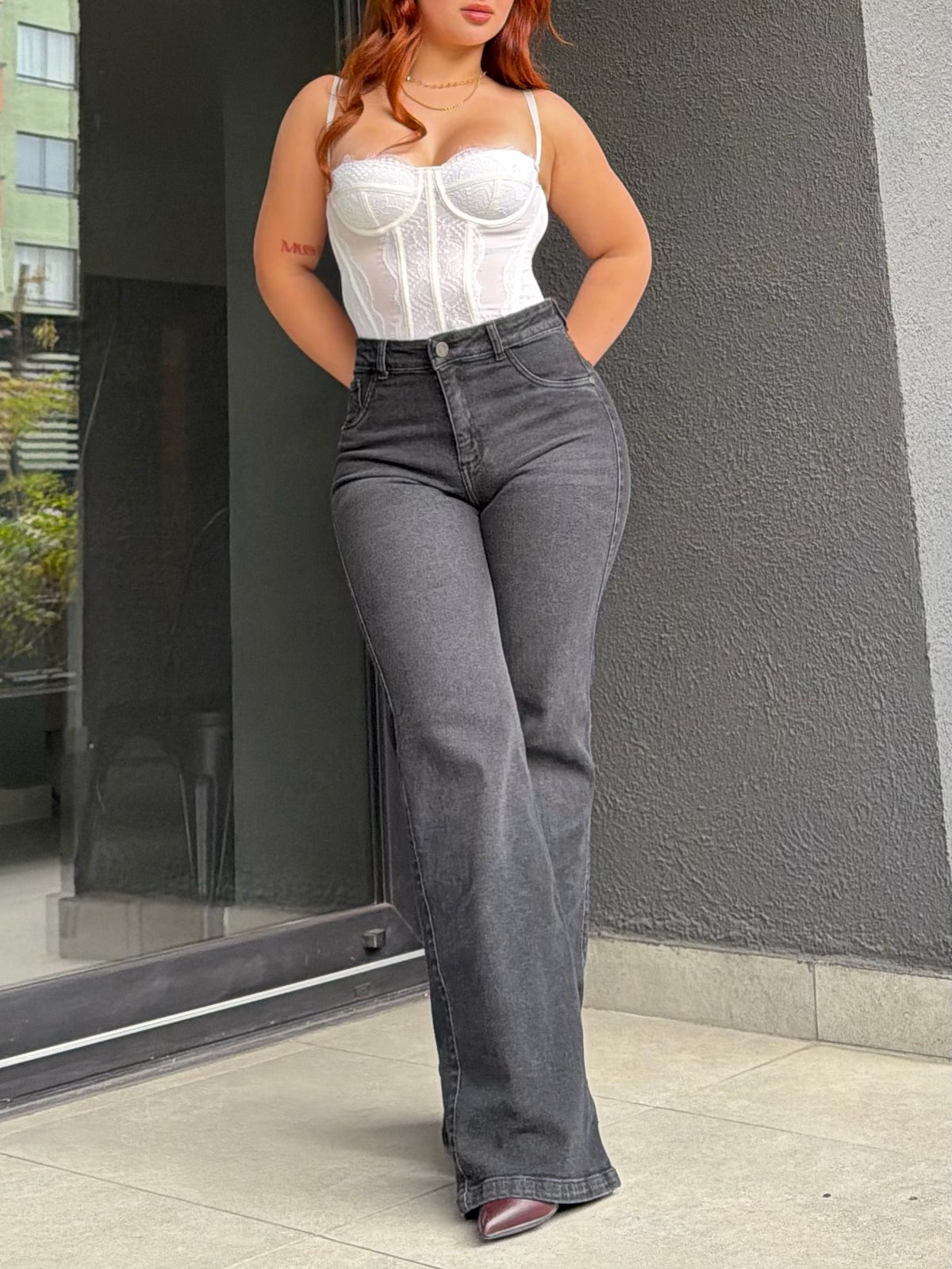 WIDE LEG MUSSA - NEGRO