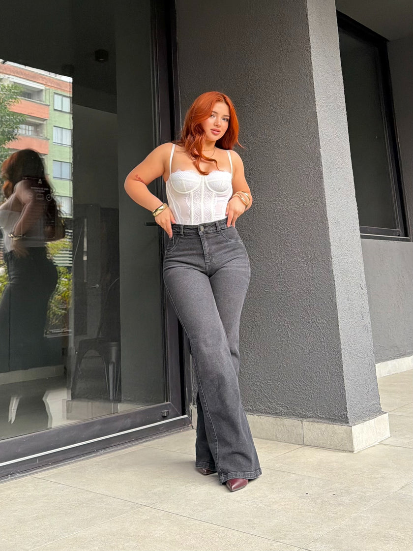 WIDE LEG MUSSA - NEGRO