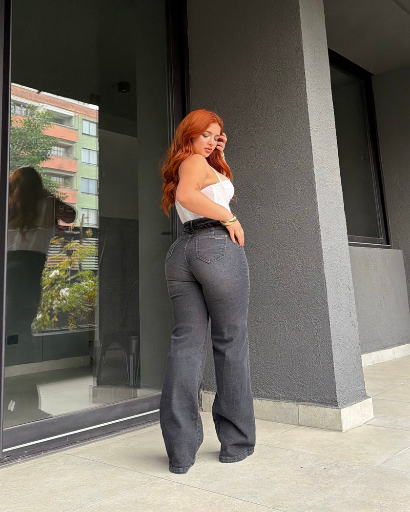 WIDE LEG MUSSA - NEGRO