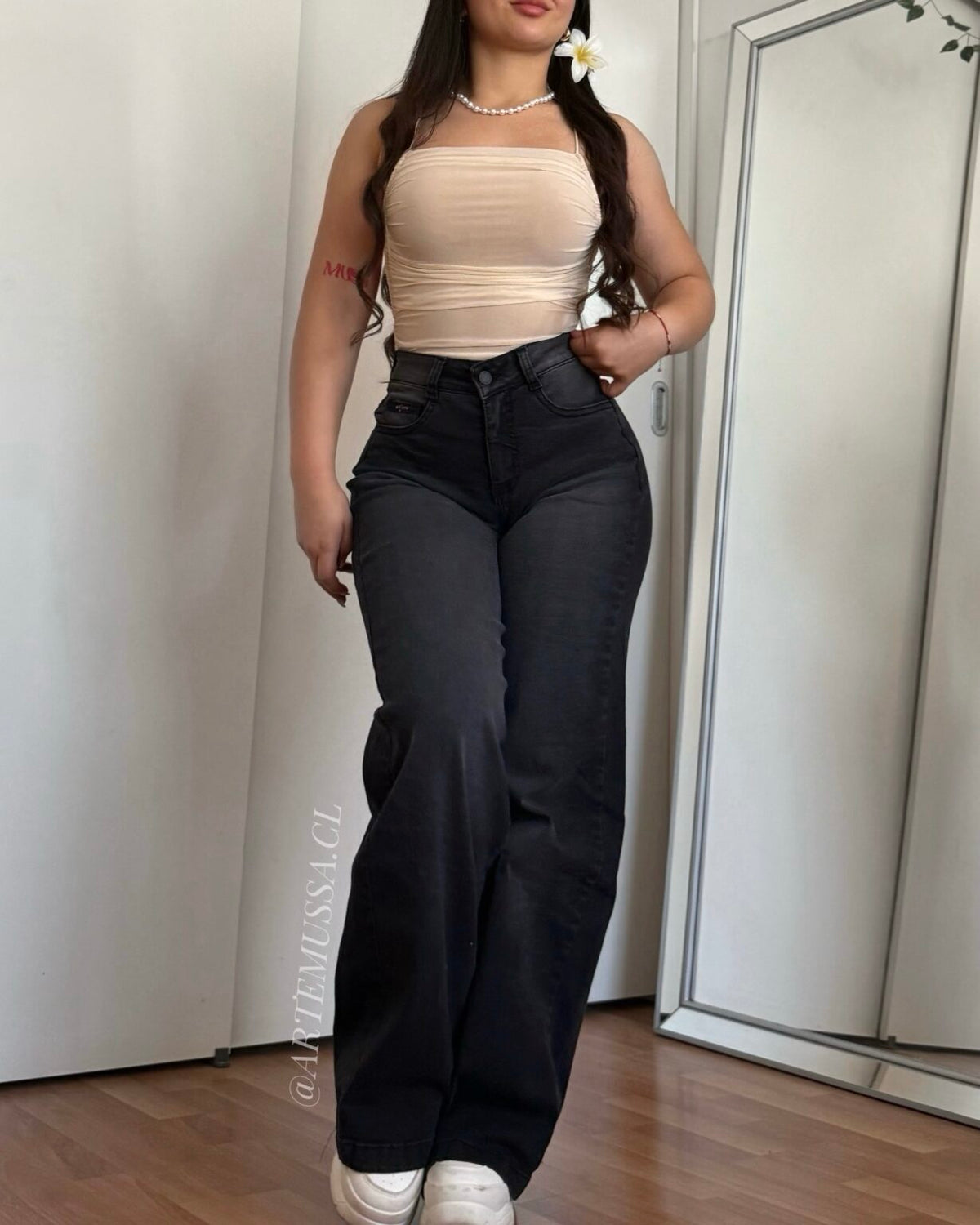 WIDE LEG VIENNA - NEGRO